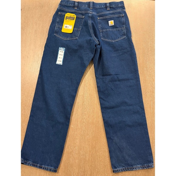 Carhartt Other - NEW! Carhartt Jeans Mens 34/30 Blue Relaxed Fit 5-Pocket Straight Leg BD4943-M